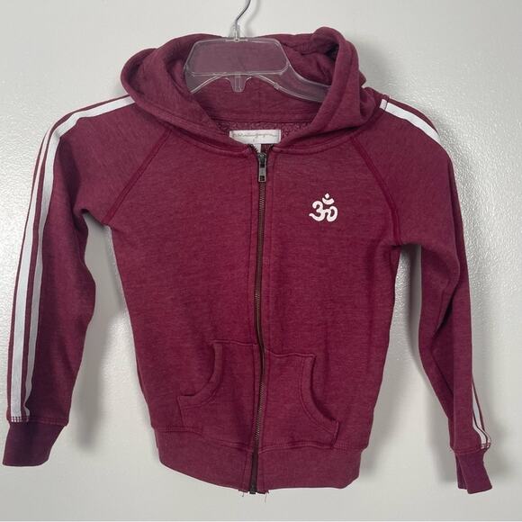 Spiritual Gangster Maroon Full Zip Hoodie Size 6 - Picture 7 of 7